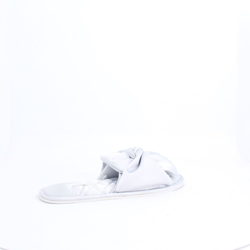 HOME SLIPPER BOW-GREY