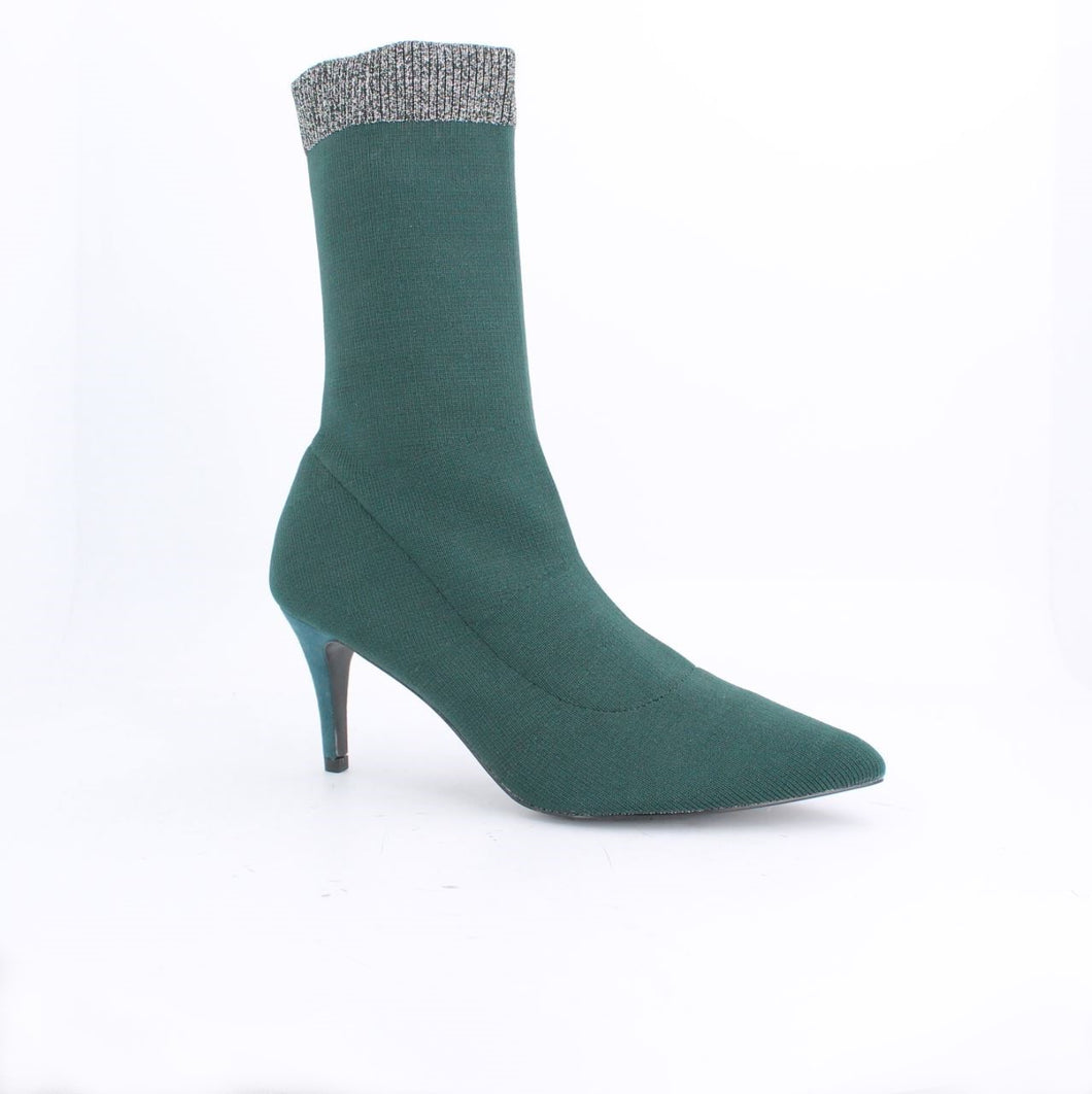 BERNICE STRETCH STILETTO ANKLE BOOT-BLACK