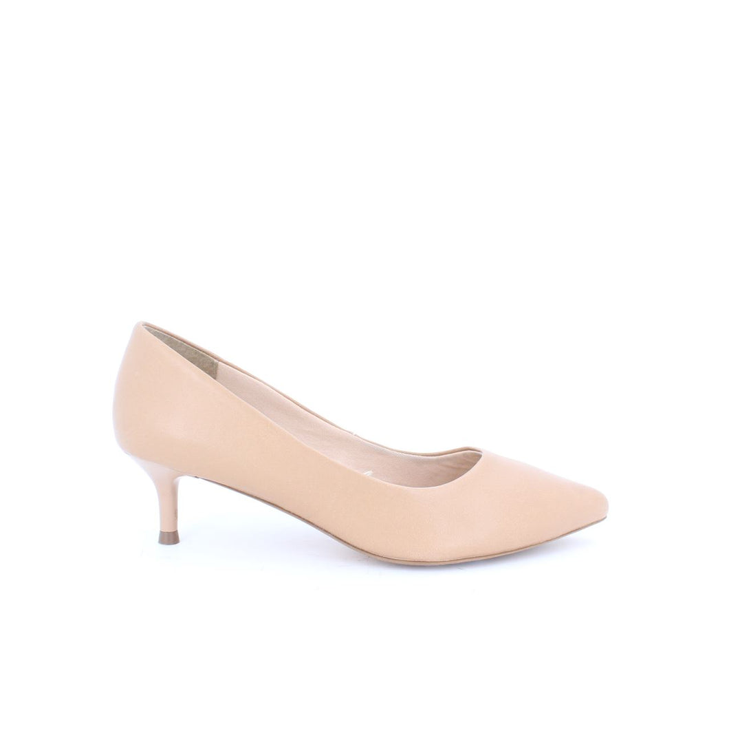 ROSAFESS MID STILETTO HEEL PUMP-BEIGE