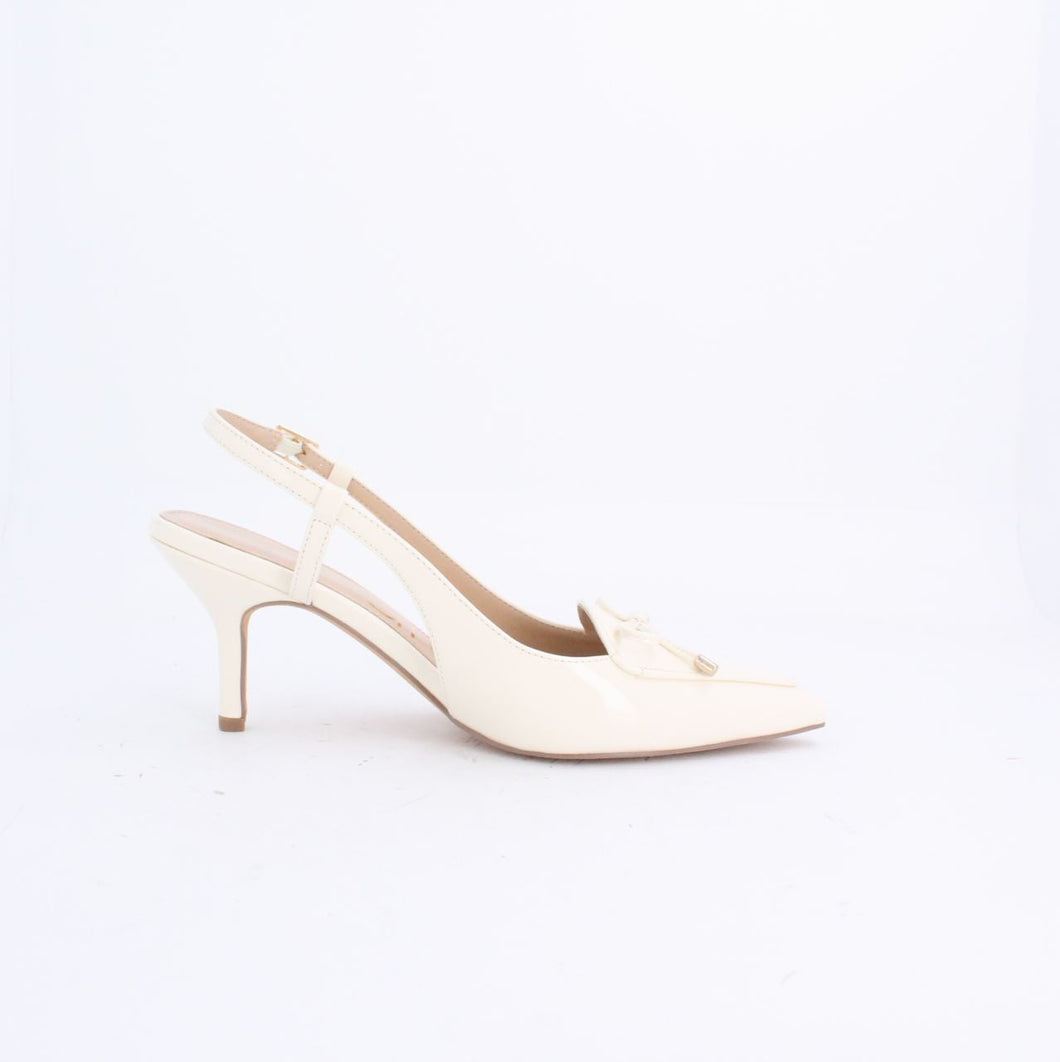 KINLEY SLINGBACK STILETTO PUMP - WHITE
