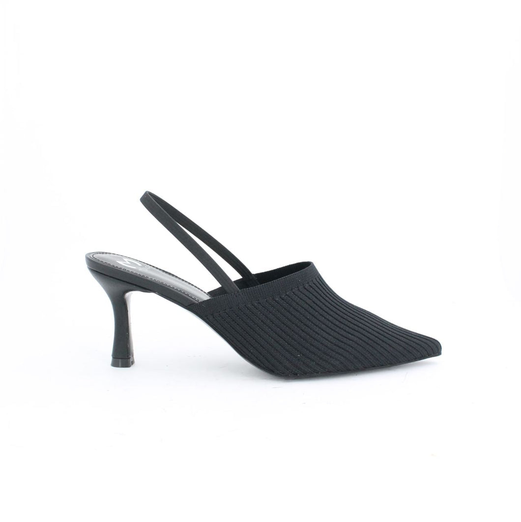 SASHI SLINGBACK STILETTO PUMPS - BLACK