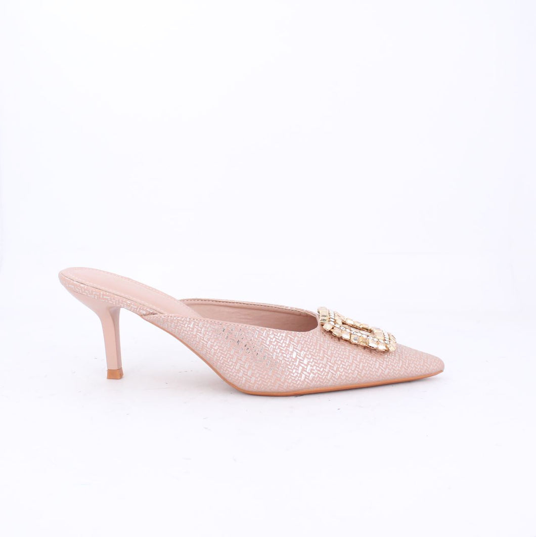 VILMA MULE HEELS-GOLD