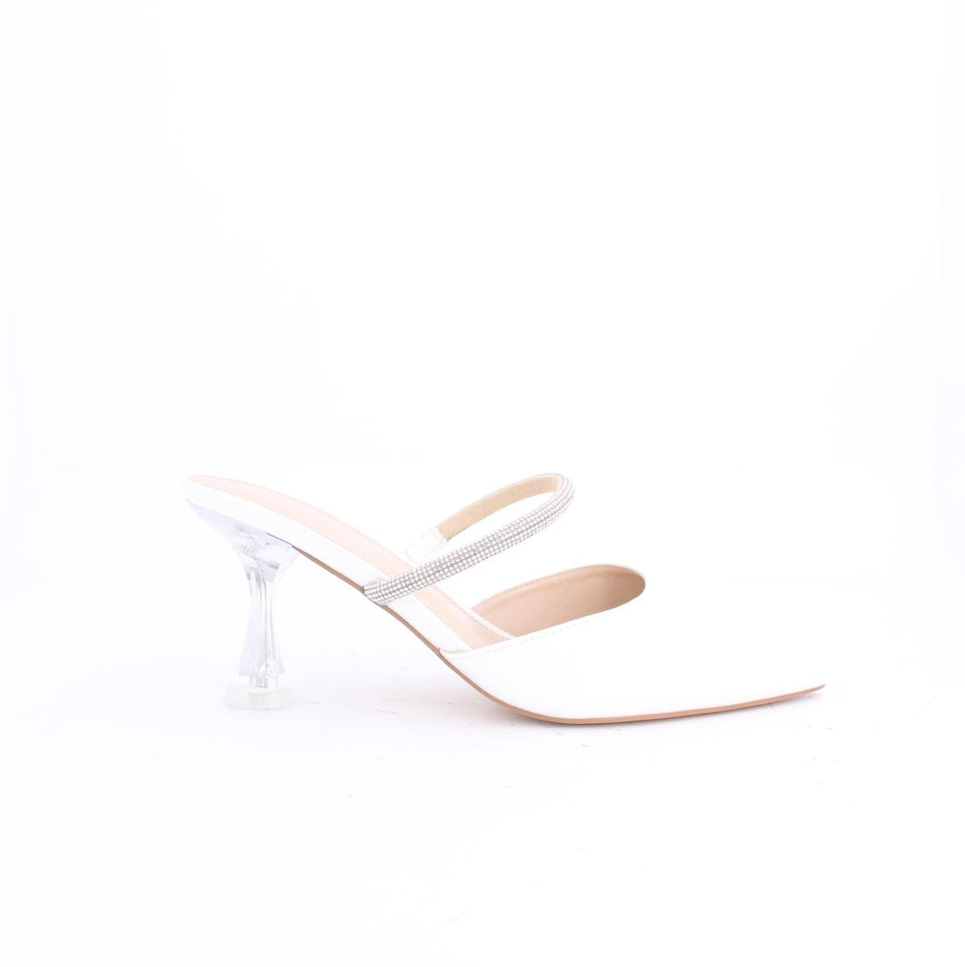 SANDRA PARTY MULE-HEELS-WHITE