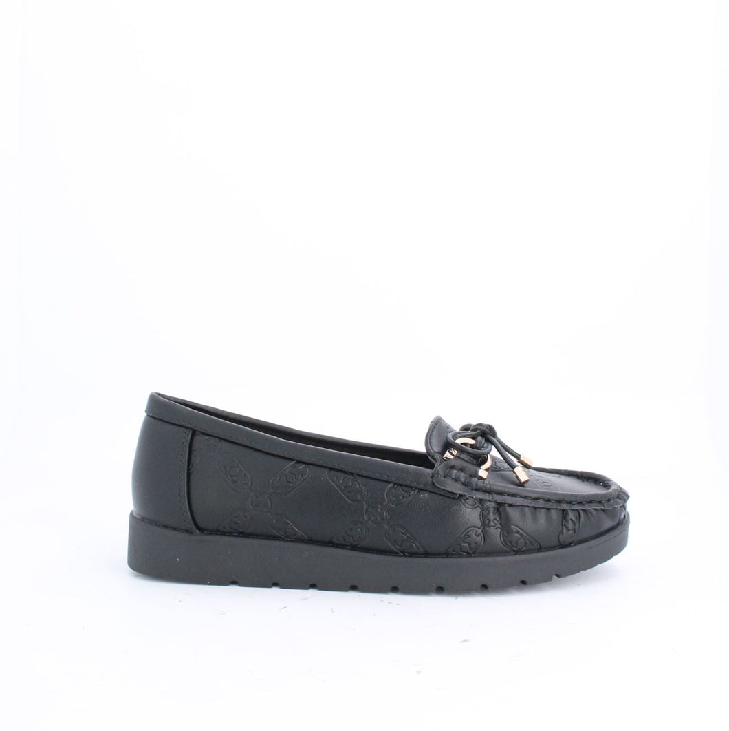 VAIDEHI MOCCASINS - BLACK