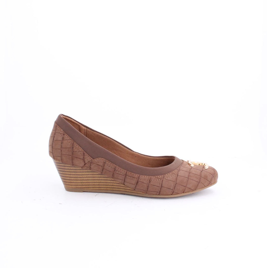 WISTRA WEDGE  PUMPS - BROWN