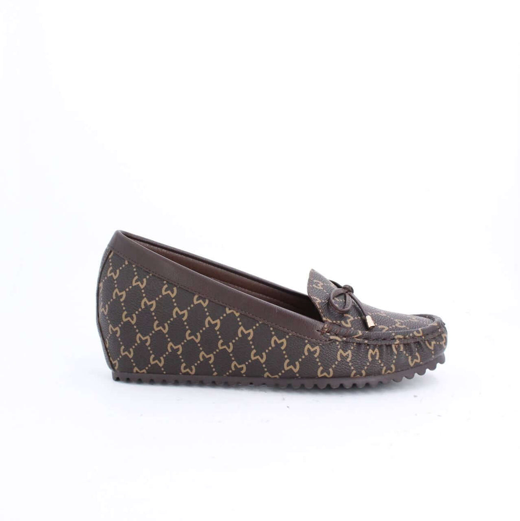 ANONRA WEDGE MOCCASSINS - BROWN
