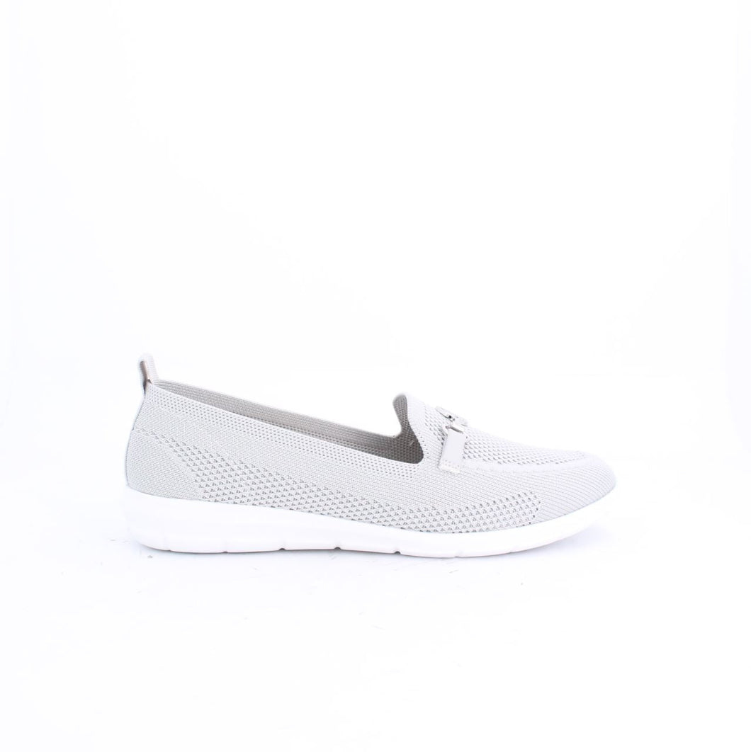 DANIA KNITMOC-FLATS-LOAFERS & MOCCASINS-GREY