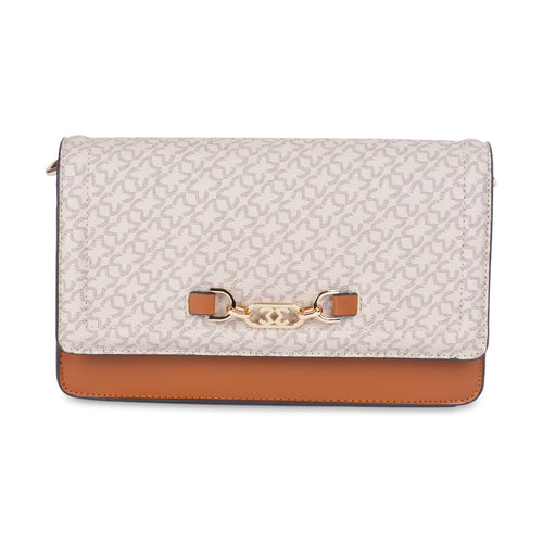 ISHA CROSSBODY AND SATCHEL BAG - BEIGE