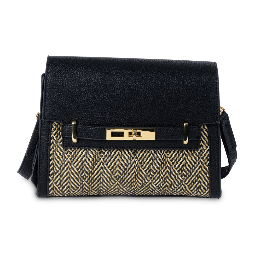 EESHA SADDLE- BLACK