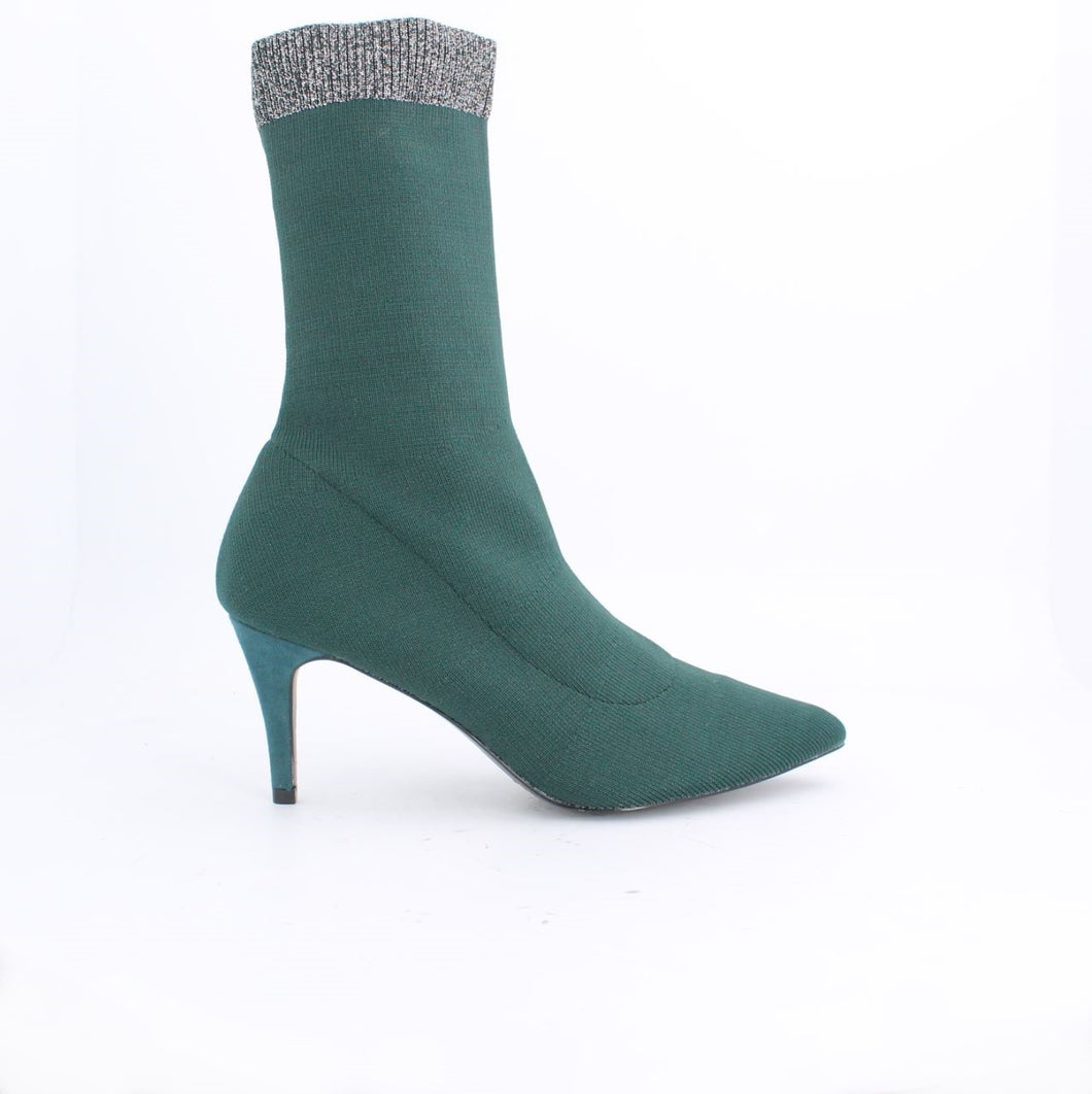 BERNICE STRETCH STILETTO ANKLE BOOT-BLACK